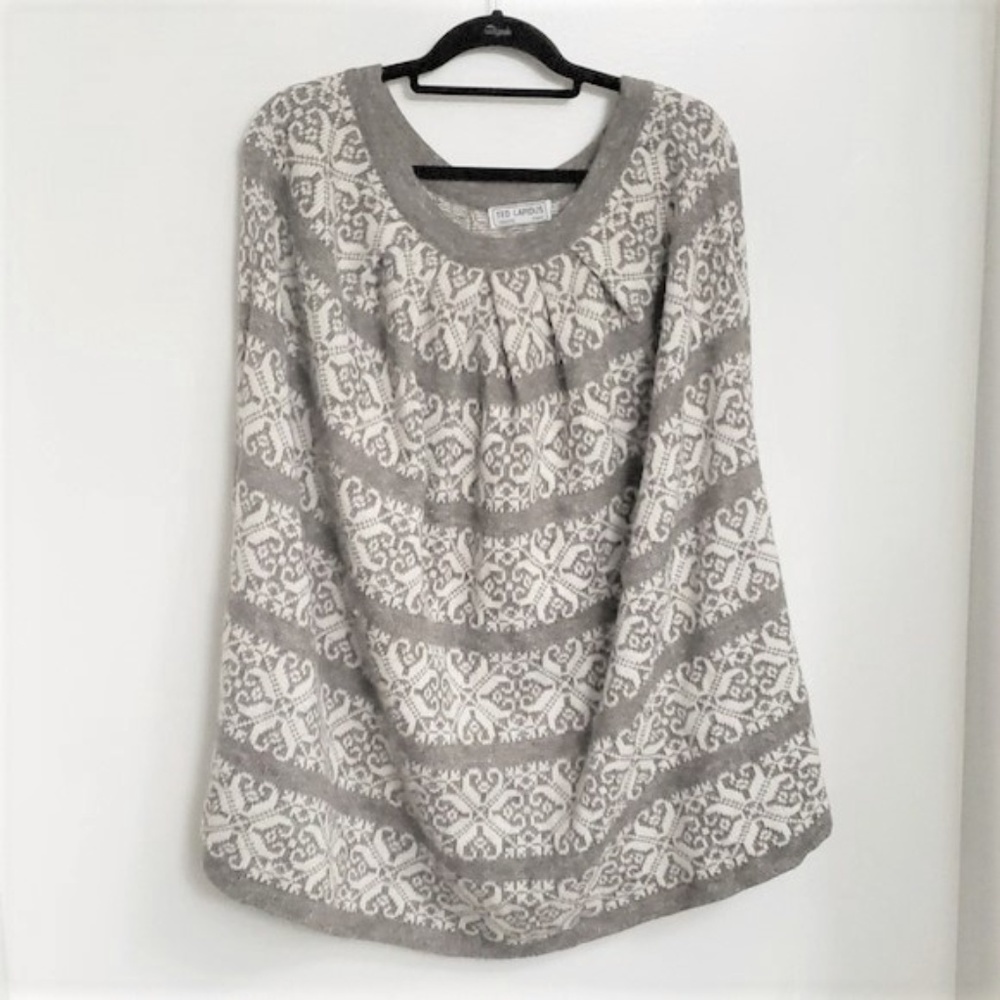 Sweater Midi Length Skirt Grey